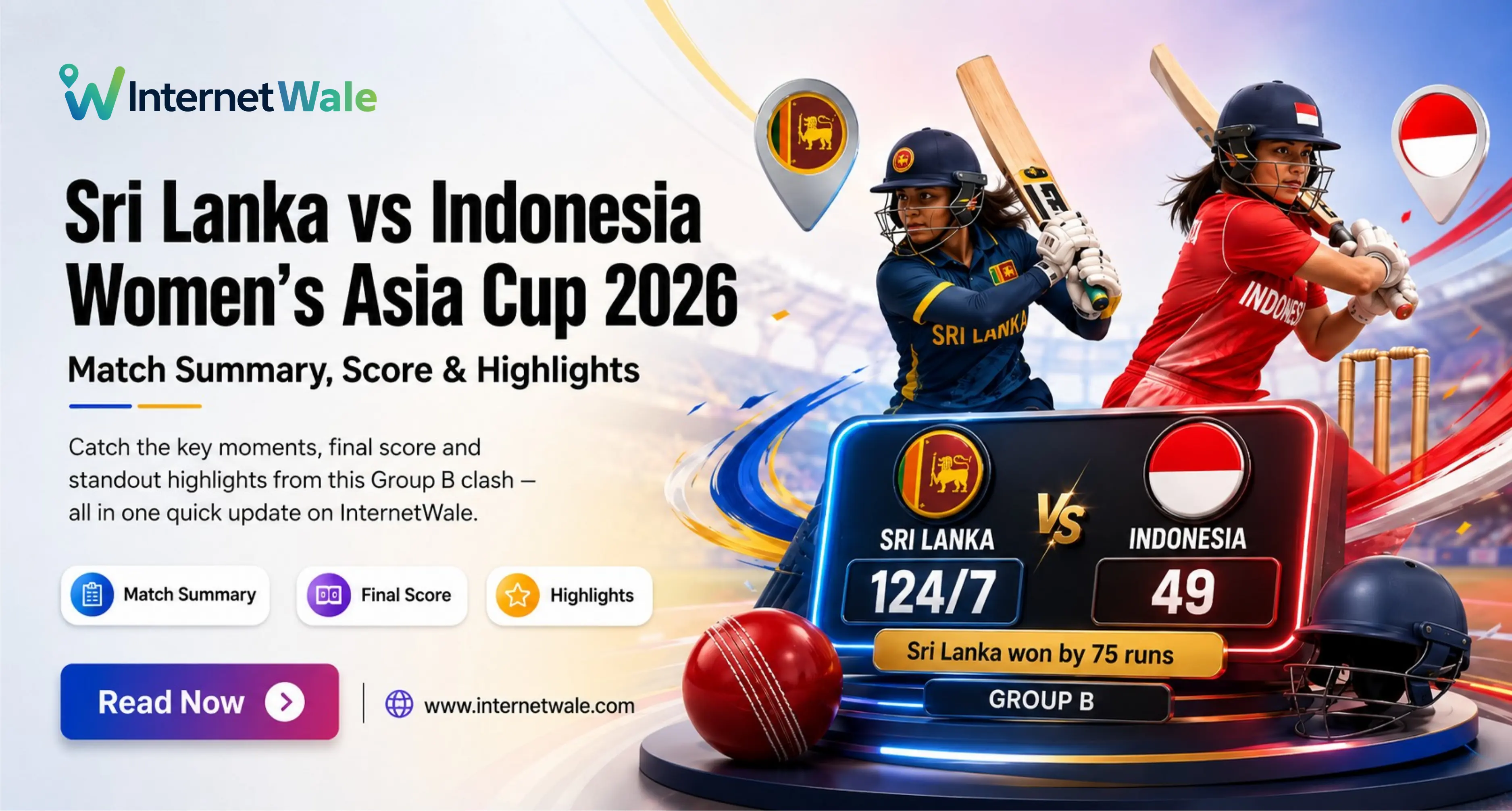 Sri Lanka vs Indonesia Women’s Asia Cup 2026: Match Summary, Score and Highlights