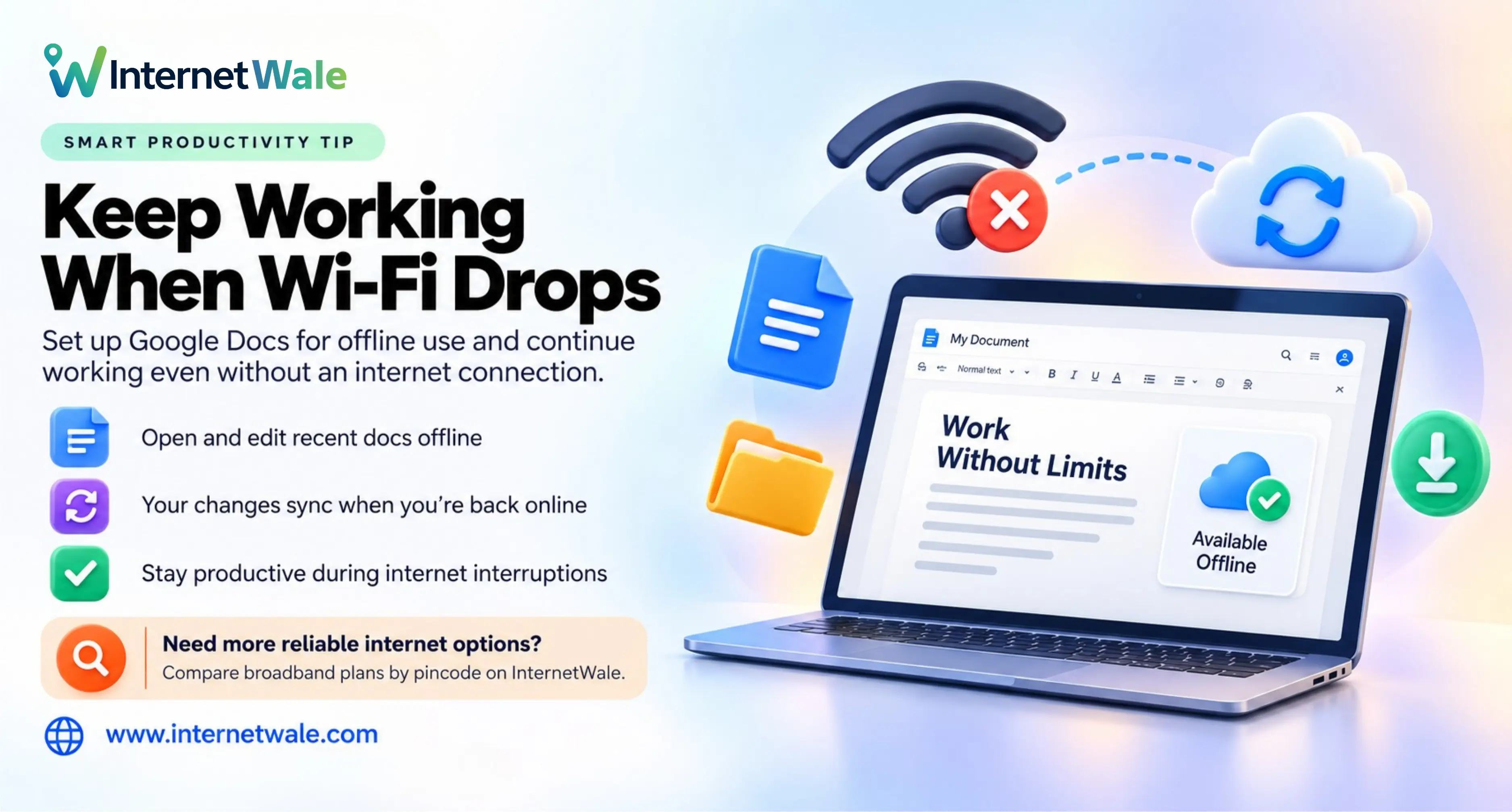 Keep Working When Wi-Fi Drops: Set Up Google Docs for Offline Use
