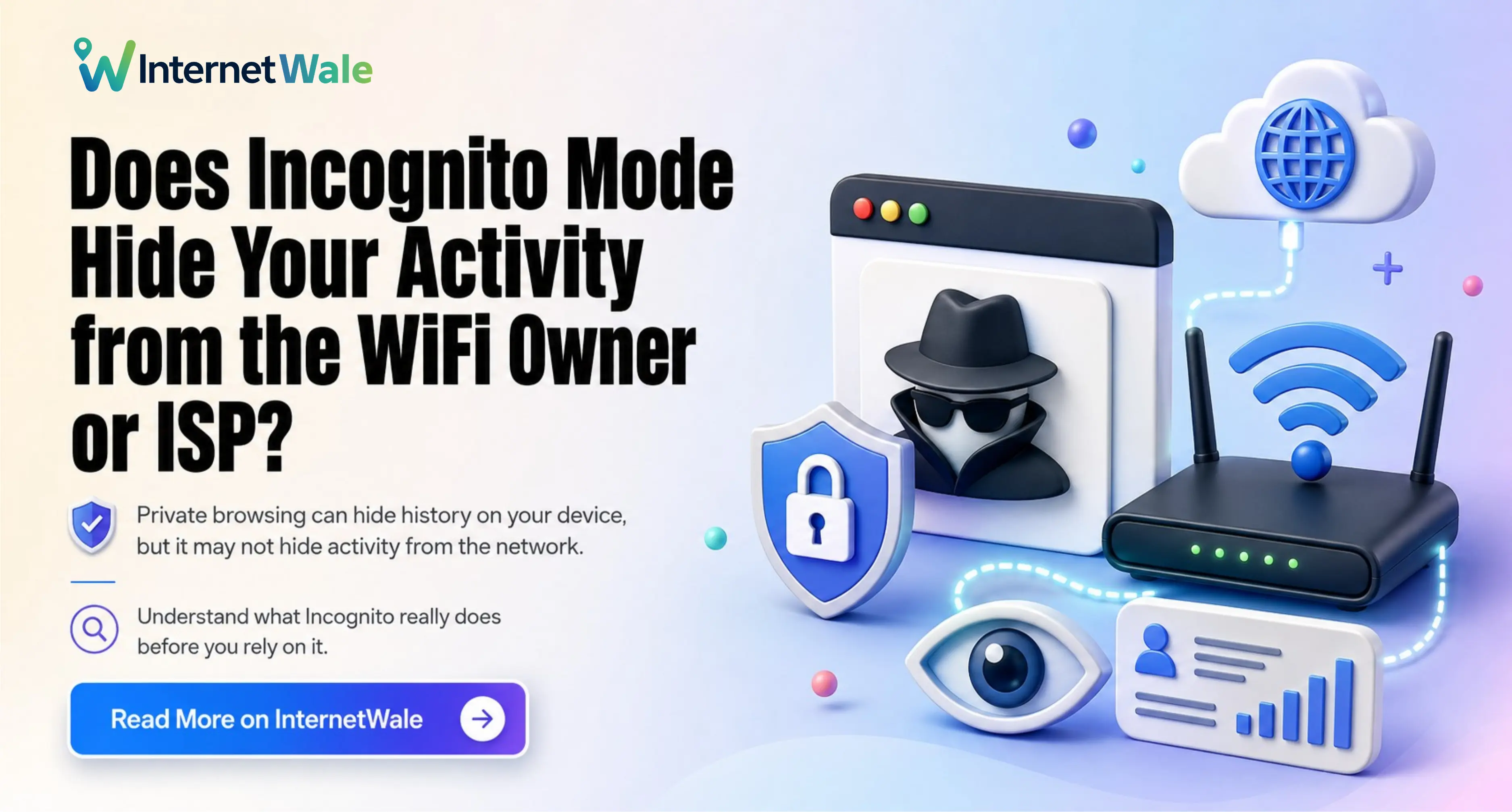 Does incognito mode hide your activity from the WiFi owner or ISP?